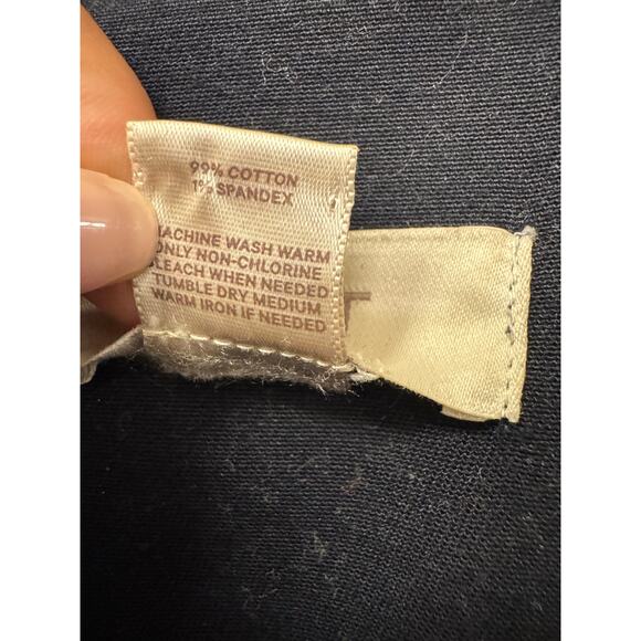 Ann Taylor LOFT Size Small Navy Safari Utility Style Cotton Preppy Casual Jacket - Picture 5 of 5